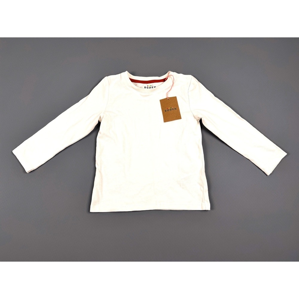 Baby Boden Long Sleeve Off-White Top 18-24 Months